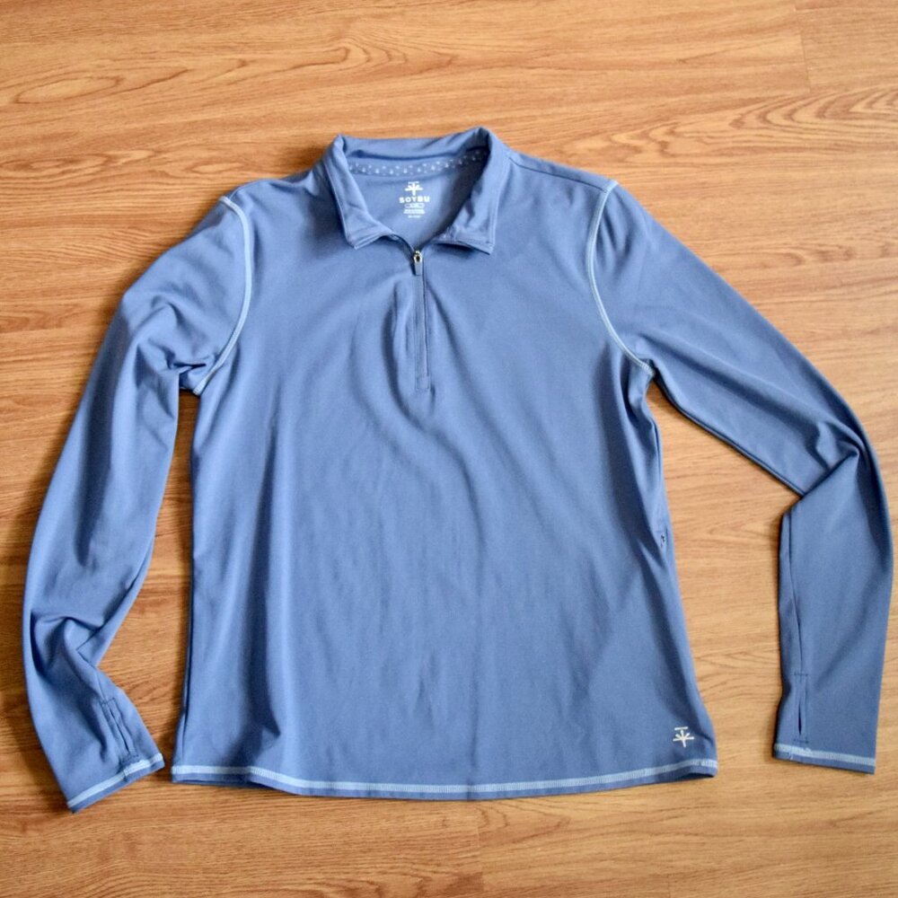Blue Soybu T Shirt Stretchy Active - Woman Long Sleeve Top